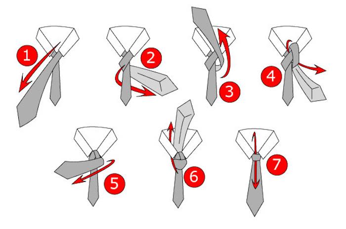 hur man sätter på en slips med halv halv windsor knut med självstudie i 7 steg