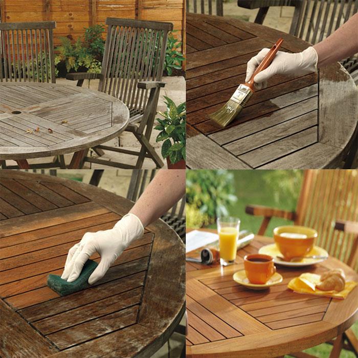 Lakovaný stôl, ako ho vymaľovať, záhradný stôl akým náterom premaľovať drevený nábytok, maľovaný nábytok