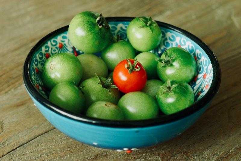 citrongrön tomatsylt enkelt recept förberedelse burk grön körsbärstomat