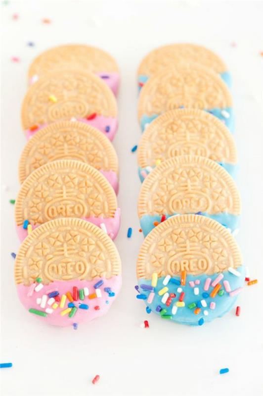 gurmánske nápady pre bábätko pre dievčatá alebo chlapcov, personalizované oreo sušienky