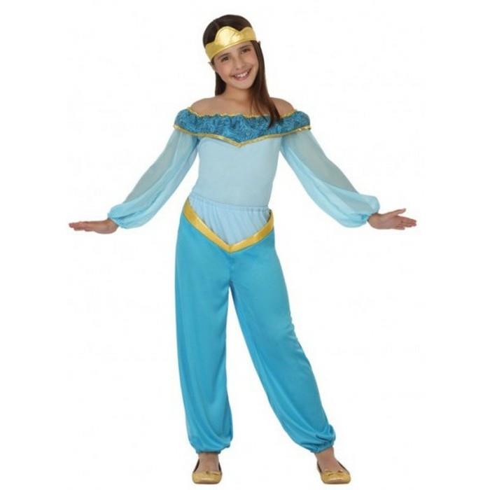 kostym-barn-1001-orientalisk-prinsessa-dräkter-i-blå-storlek