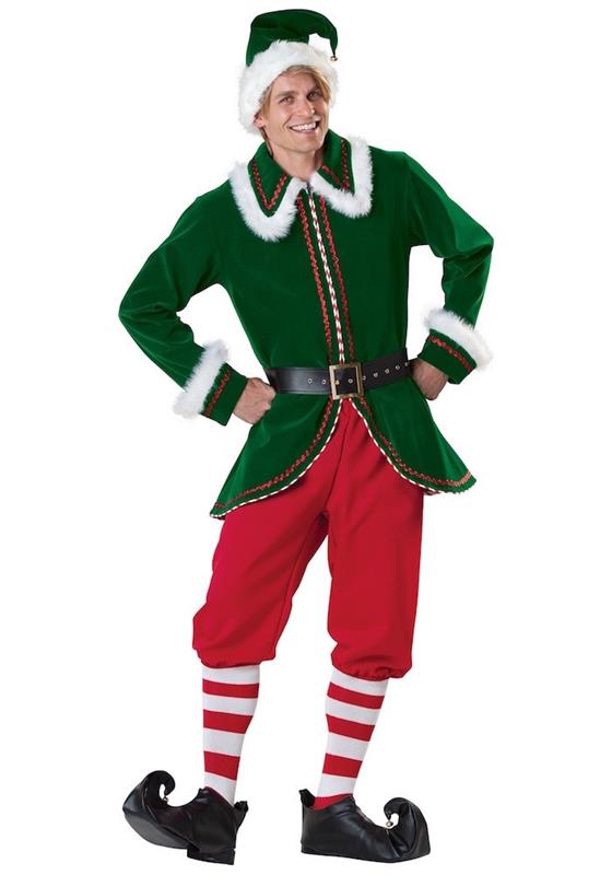 kostým-santa-vianoce-škriatok-maskovanie-dospelý-vtipný-zelený