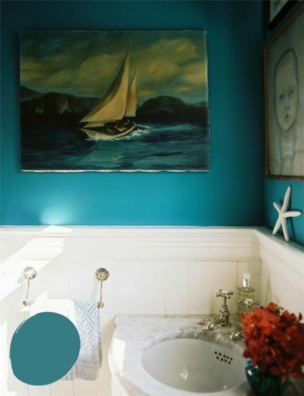 farba-páv-modrá-páv-modrá-chladná-dizajnová kúpeľňa