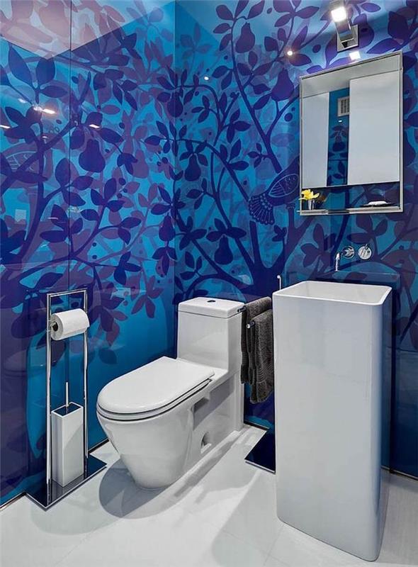 modrá toaletná farba na obklad zen