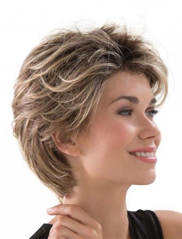 korta frisyrer för kvinnor hårteknik borsta 80 -talets blonda höjdpunkter
