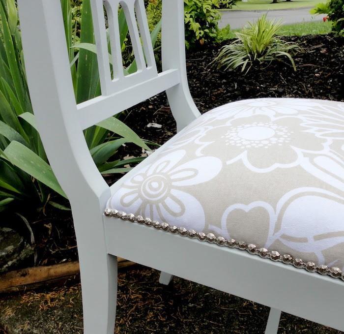stol kudde trädgård stol täcker vit beige couturier DIY