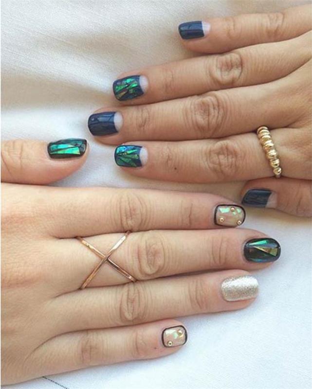 DIY-nail-art-deco-s-fóliami