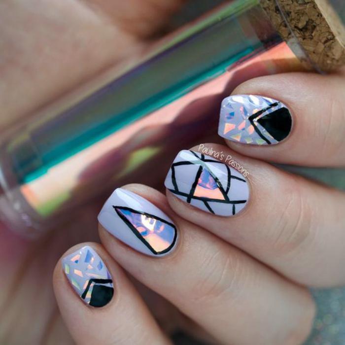 deco-nail-art-rozbité-sklo-nechty-technika-rozbité sklo