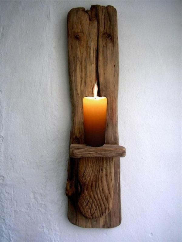 شمعة - زخرفة الخشب