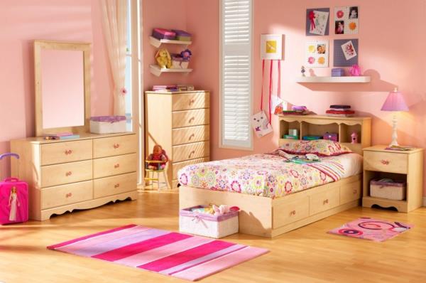 ديكورات غرف نوم اطفال باللون الوردي