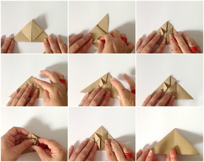 ako vytvoriť dekoratívny mobilný králik origami jednoduchý na výrobu, návod na skladanie papiera na výrobu peknej dekorácie interiéru