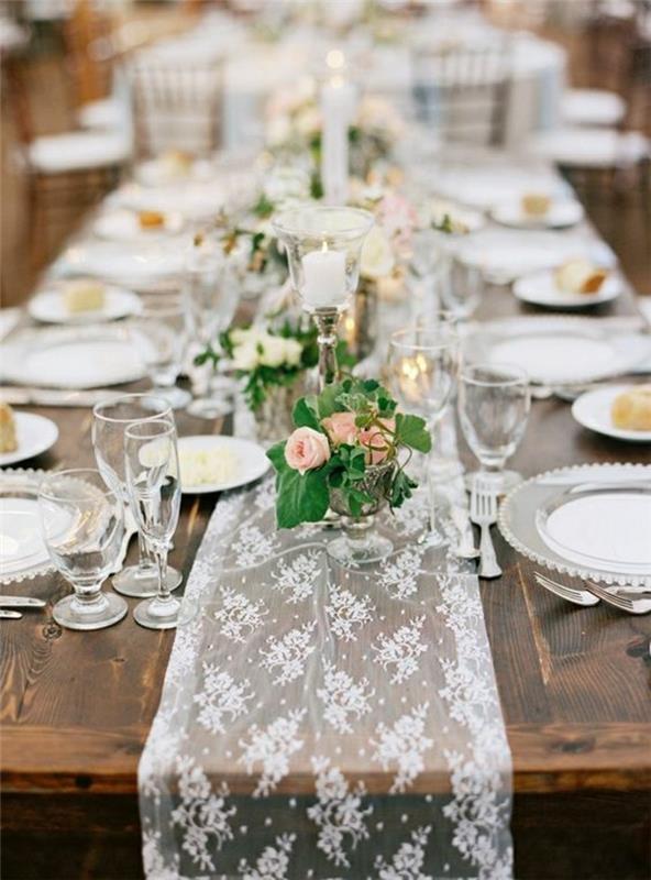 bröllop-bord-dekorationer-bröllop-bord-löpare-i-spets-rustikt-bröllop