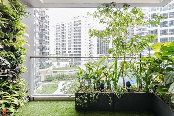exteriör dekoration landskapsarkitektur balkong gason falsk vägg vegetal exteriör gröna växter