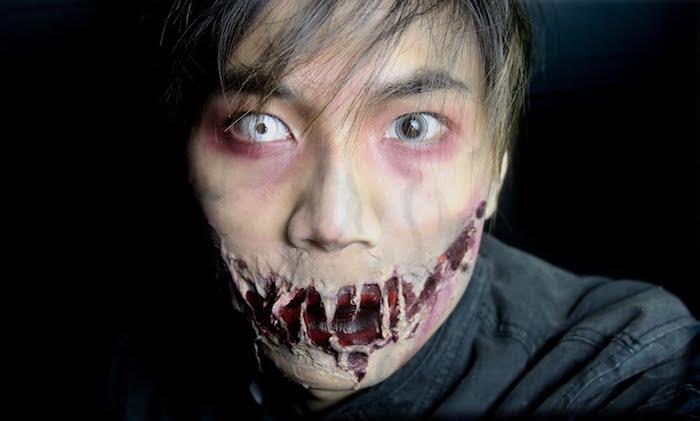 zombie makeup man går död