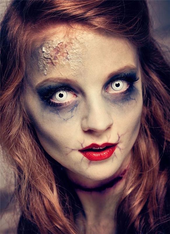 odöda zombie smink halloween kostym