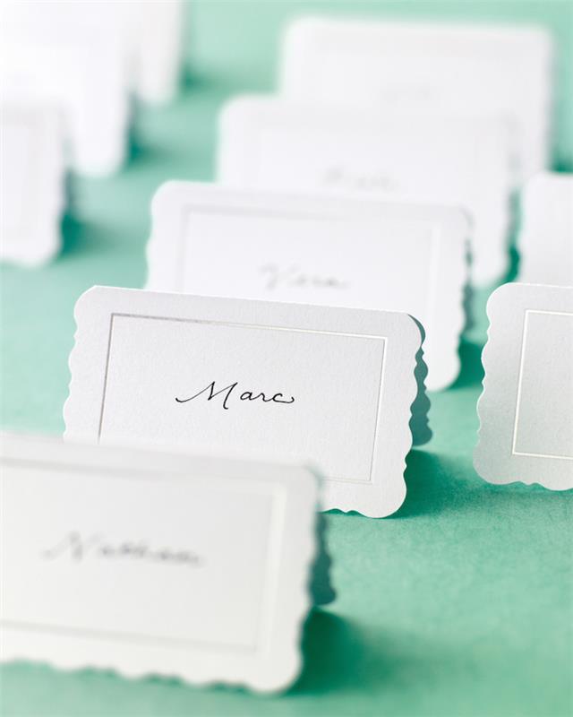 papierové karty na sedadlá pre hostí, ako zorganizovať domáci brunch