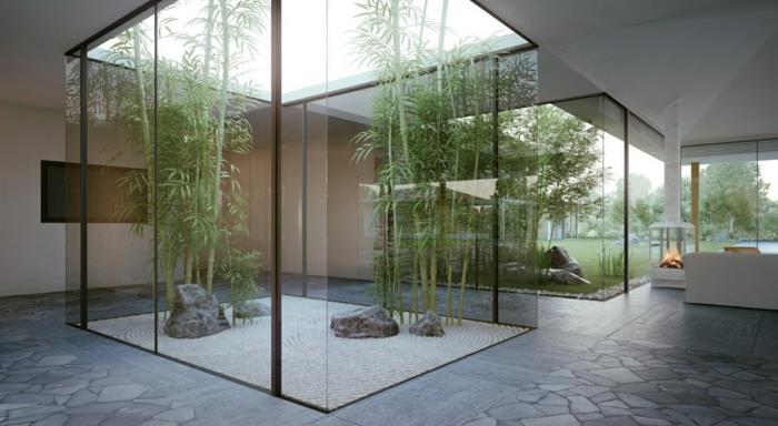 Japanska-zen-sten-trädgårdar-interiör-japanska-träd
