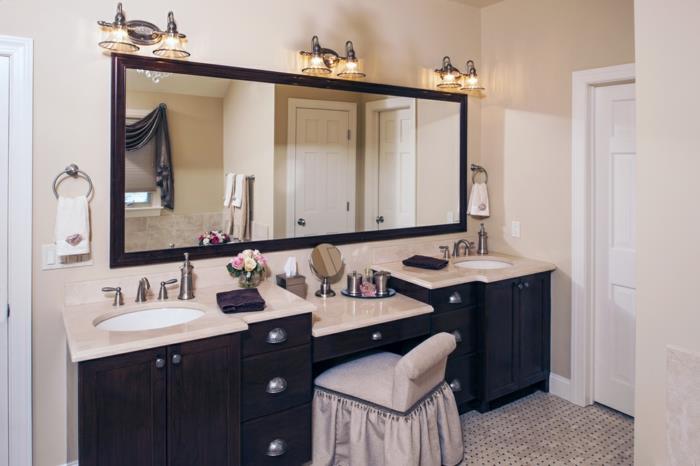 sivá-dvojitá umývadlo-kúpeľňový nábytok-originálne-nápady-kaderník-makeup-nábytok