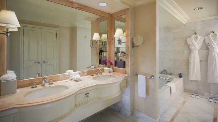 sivé-dvojité umývadlá-originálne-nápady-v-bielom-kúpeľňovom nábytku
