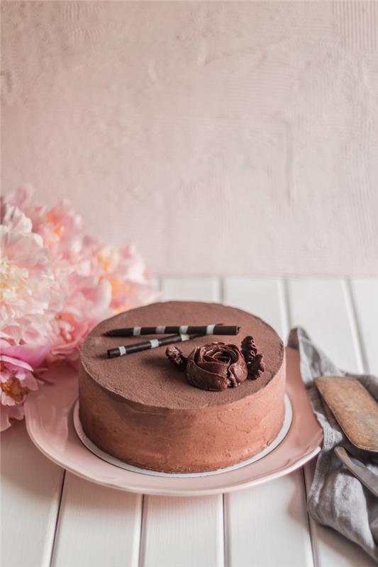 ľahký čokoládový koláč recept na valentínsku párty, aký dezert na valentínske menu