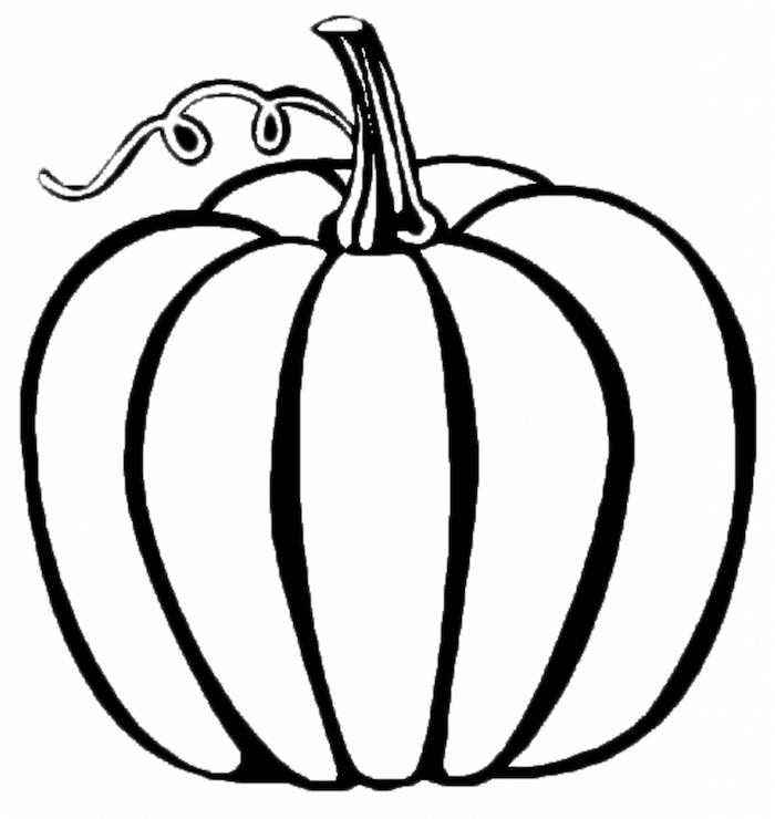 pumpa halloween teckning lätt att spåra och skriva ut för barn