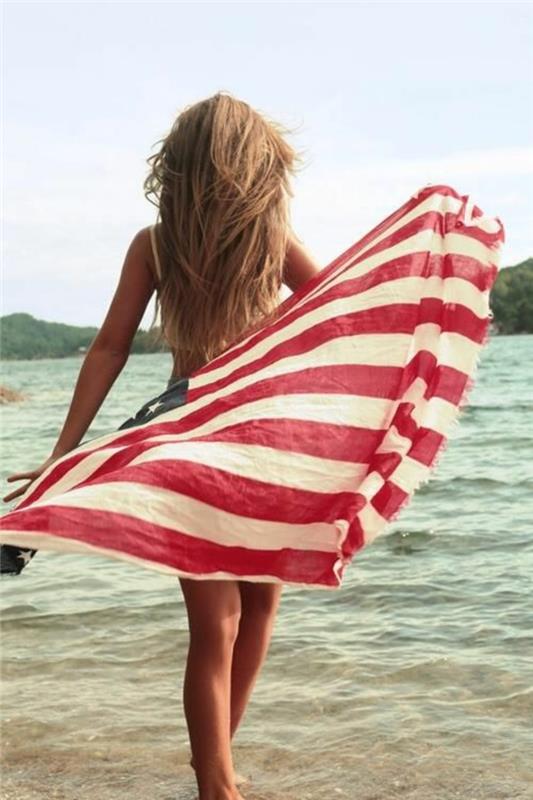 dvojitá plážová podložka-uterák-muž-fouta-plážové uteráky-osuška-usa-vlajka-zmenená veľkosť