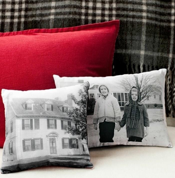 Idee fai da te ، Regalo Personalizzato per la Festa della Mamma ، cuscini Personalizzati con fotografie in bianco e nero