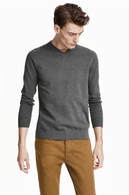 veľkosť-vynikajúca-kvalita-moderný-sveter-muž-hm-zmenená