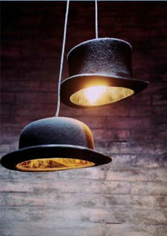 اصنع عاكس الضوء ، مصابيح الإضاءة DIY المصنوعة من القبعات المحببة