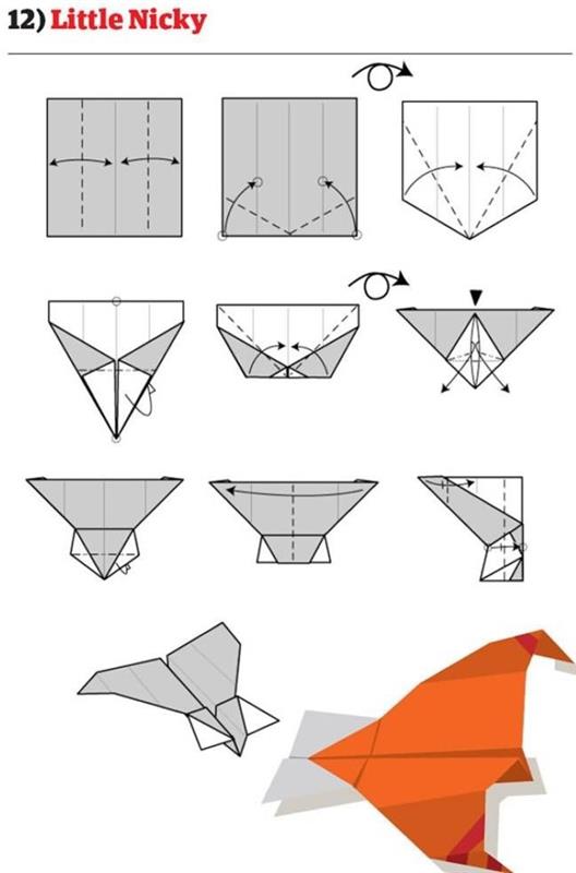 ako vyrobiť papierový model lietadla le petit nicky s originálnym dizajnom