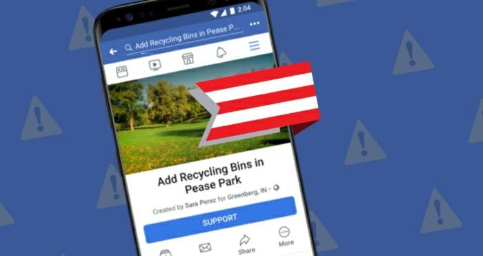 i technews lanserar facebook en ny petitionsfunktion som kallas community action