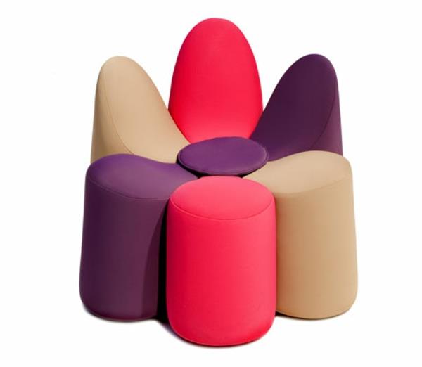 كرسي بذراعين روك بوبوا بألوان مختلفة