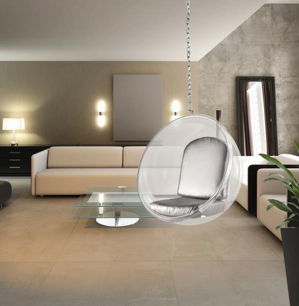 modern-beige-levande-hängande-stol