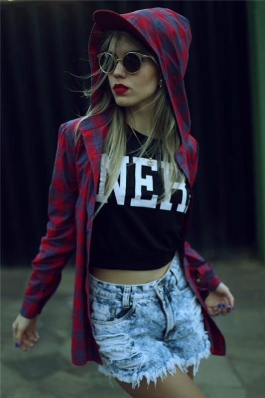 Färdiga outfit swag tjejbyxor swag tonårskläder
