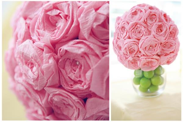 crepon-papper-blomma-rosor-vaser