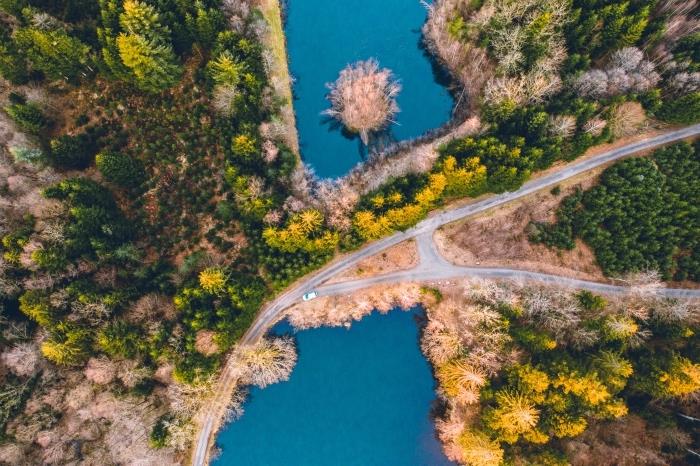 كيفية التقاط صور جميلة باستخدام طائرة بدون طيار ، أفكار خلفية الربيع للكمبيوتر ، صورة طبيعة جميلة