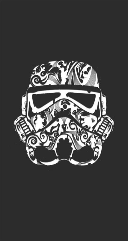 Flickaktigt tapet låsskärm tapet telefon tapet stormtrooper tapet huvud swag iphone