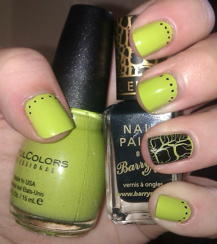 awesome-easy-halloween-design-nail-gel-in-green