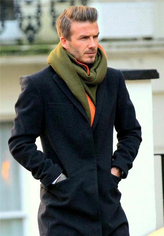 معطف شتوي رائع للرجل ديفيد بيكام