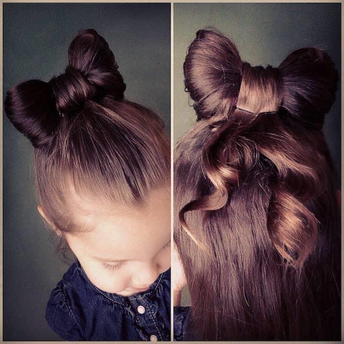 Rozkošné vlasy motýľa, strih malého dievčatka, krásny účes pre dievčatko, ľahký účes pre dievčatko