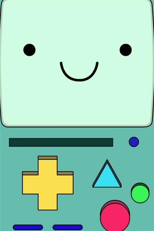 gameboy -teckning, söta iphone -bakgrunder, färgglada kontroller, leende