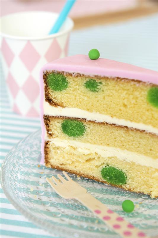 الفكرة الأصلية لكعكة عيد ميلاد سنة واحدة وهي الأميرة والبازلاء