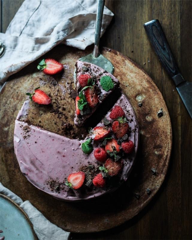recept na čokoládový cheesecake na Valentína, originálny dezertný recept na recept na romantickú večeru doma