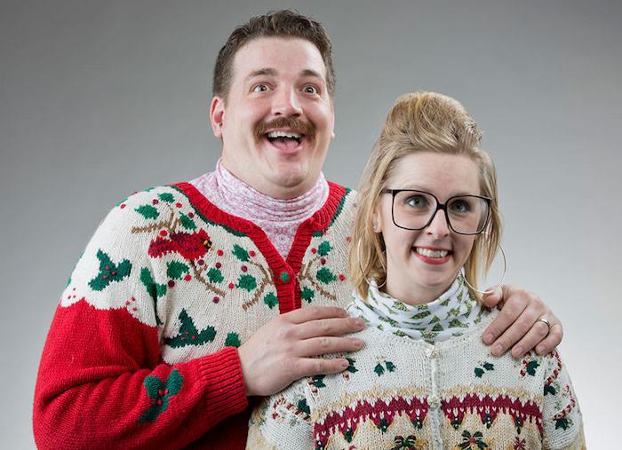 Škaredý vianočný sveter pre mužov a ženy typu škaredé vesty v štýle Santa Claus je harabúrda