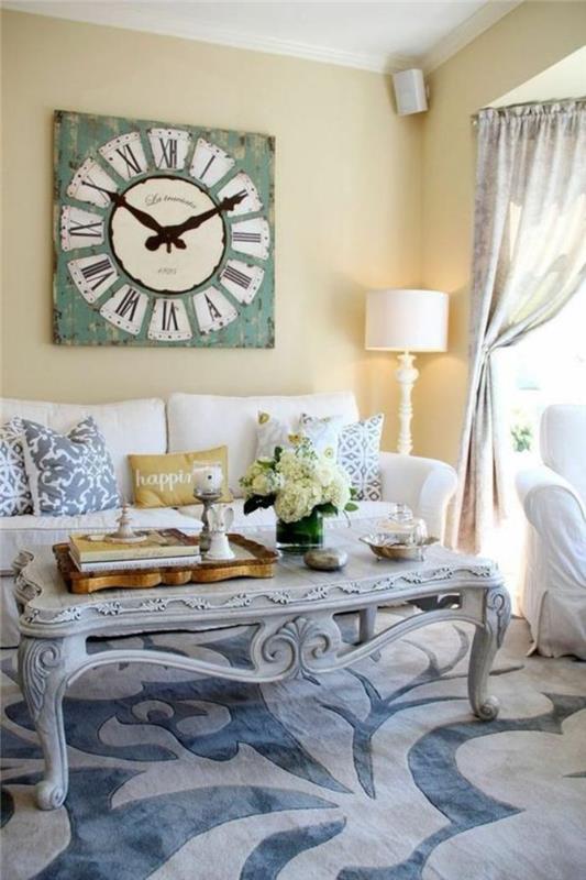 stor-vägg-klocka-deco-rymd-stil-shabby-chic