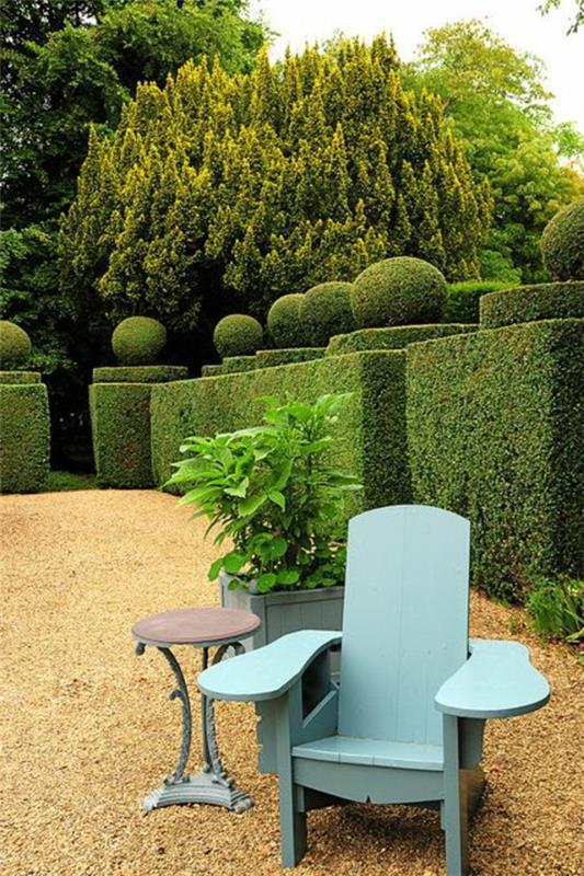 grus-trädgård-stol-i-trä-blå