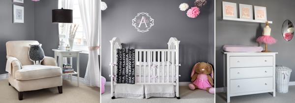 sivá stena pre detskú izbu-dizajn