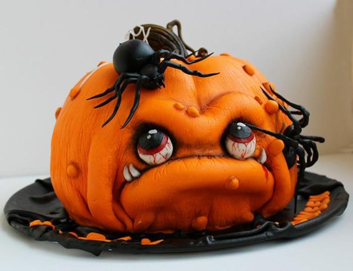 Halloween-tårta-lätt-att-fest-alla-helgon-deco-pumpa-apelsin