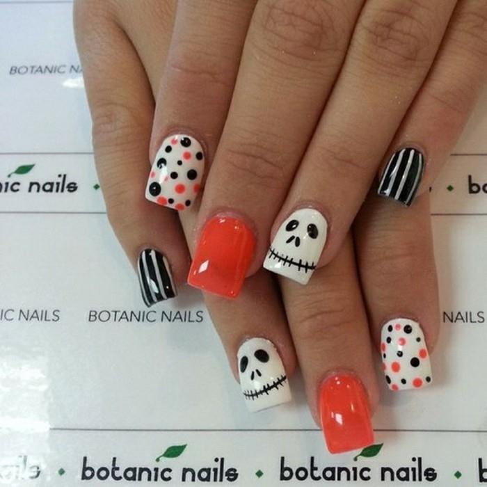 halloween-nail-art-ľahké-kreslenie-nápad-cool-umenie