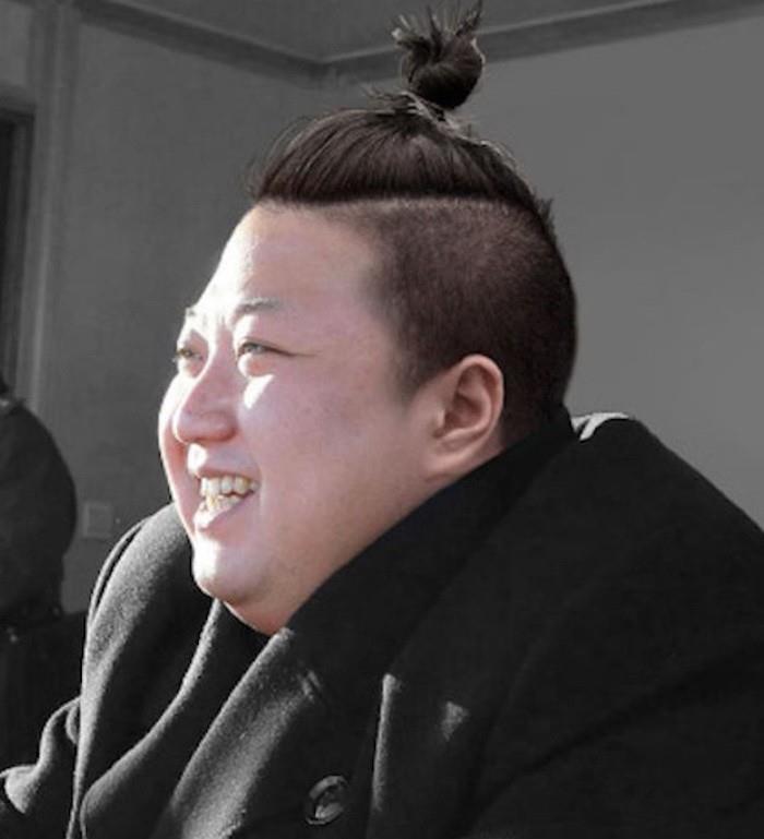 humor-kim-jong-korea-man-bulle-långt-hår